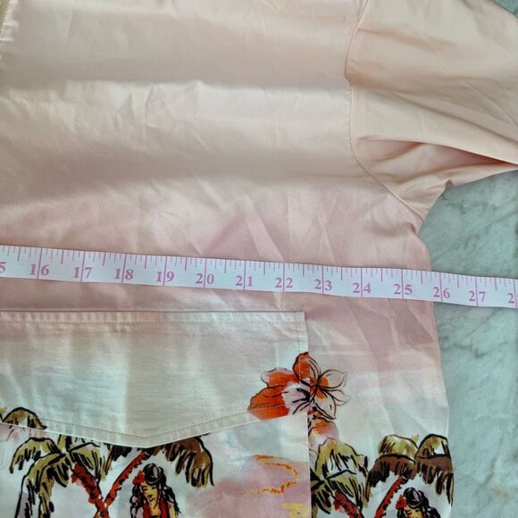 Royalty by Maluma Men Jacket Size L Hawaiian Printed Tropical Half Zip Relaxed - Picture 7 of 8